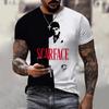 Scarface Film Classico Stampa 3D Sportiva Asciugatura Rapida Traspirante Maglietta da Uomo Outdoor Strada Harajuku Moda Casual Fan Manica Corta