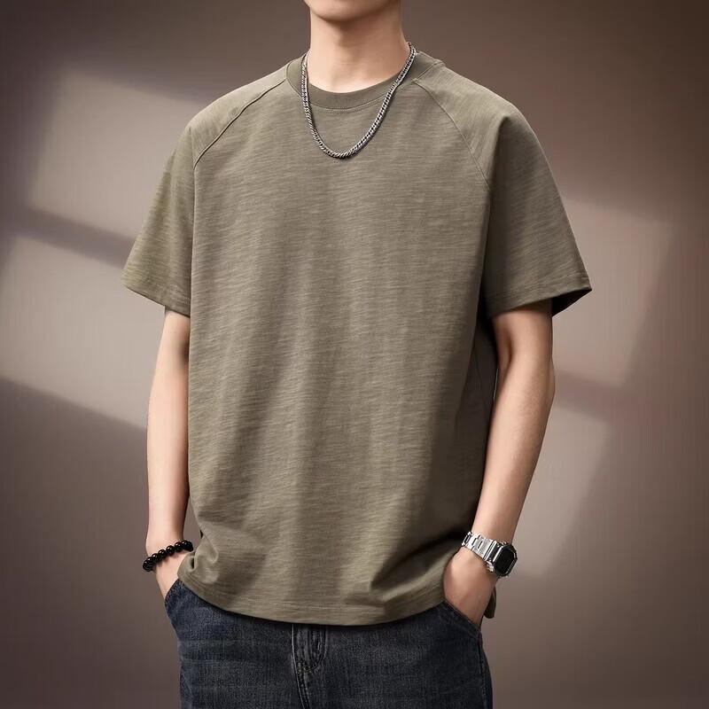 Men's Retro Bamboo Cotton Short Sleeve T-Shirt