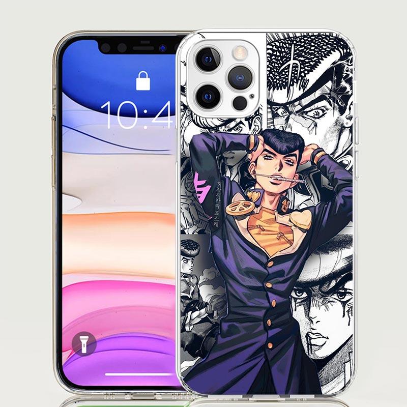 JoJo Adventure Higashikata Josuke Phone Case For Iphone 11 12 13 Mini 14 15 Plus 17 Air 16 Pro Max 16E 7 8 SE Art Customized Coq