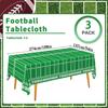 3 Stück Fußball-Thema Party Einweg-Tischdecke Kunststoff Touchdown Tischabdeckung für Geburtstag Fußballparty Spiele Dekoration