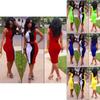 Elegant Colorful Sexy Fashion Bodycon Women Dress Sleeveless Fit Leisure Slim Design