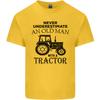 Old Unisex With a Tractor Driver Farmer Farm Unisexs Light Cotton TShirt