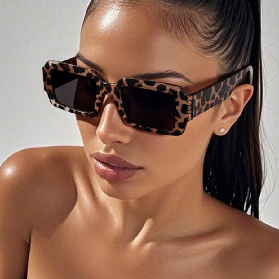 Vintage Square Women's Sunglasses Brand Design Classic Men Sunglasses Outdoor Driving Traveling Windproof Goggles UV400