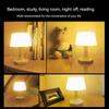 USB Rechargeable Bedside Lamp 2 Colors Switch LED Table Lamp Eye Protection For Bedroom Reading Light Decoration Night Light