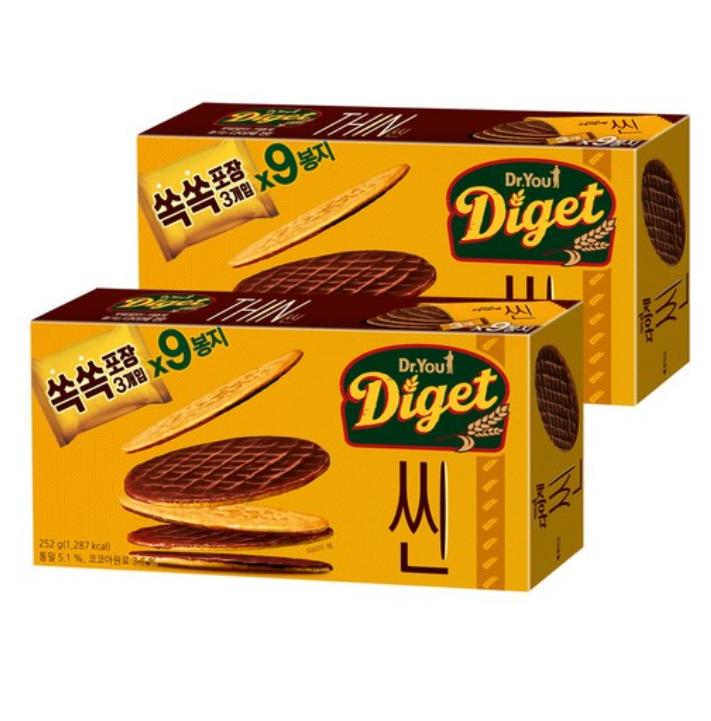 Orion Digestive Thin Biscuit 252g – Korean Snack