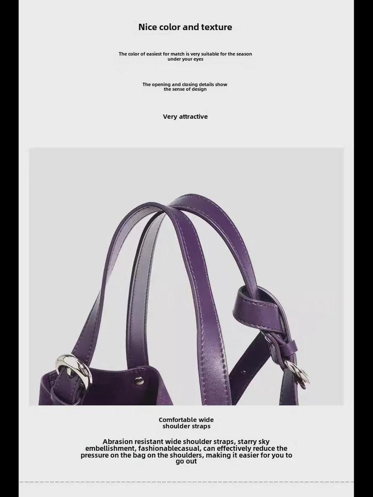 Bolso Tote de Cuero Genuino para Mujer 2024 de Gran Capacidad - Bolso de Mano de un Solo Hombro para Desplazamientos