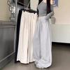 2026 Women's High-Waisted Drapey Wide-Leg Pants - Spring/Autumn Casual Floor-Length Sweatpants
