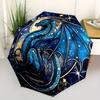 1pc Dragon Fantasy Compact Travel Umbrella, Automatic Folding Lightweight Windproof 8-Bone Reinforced Design, Portable for Backpack Durable