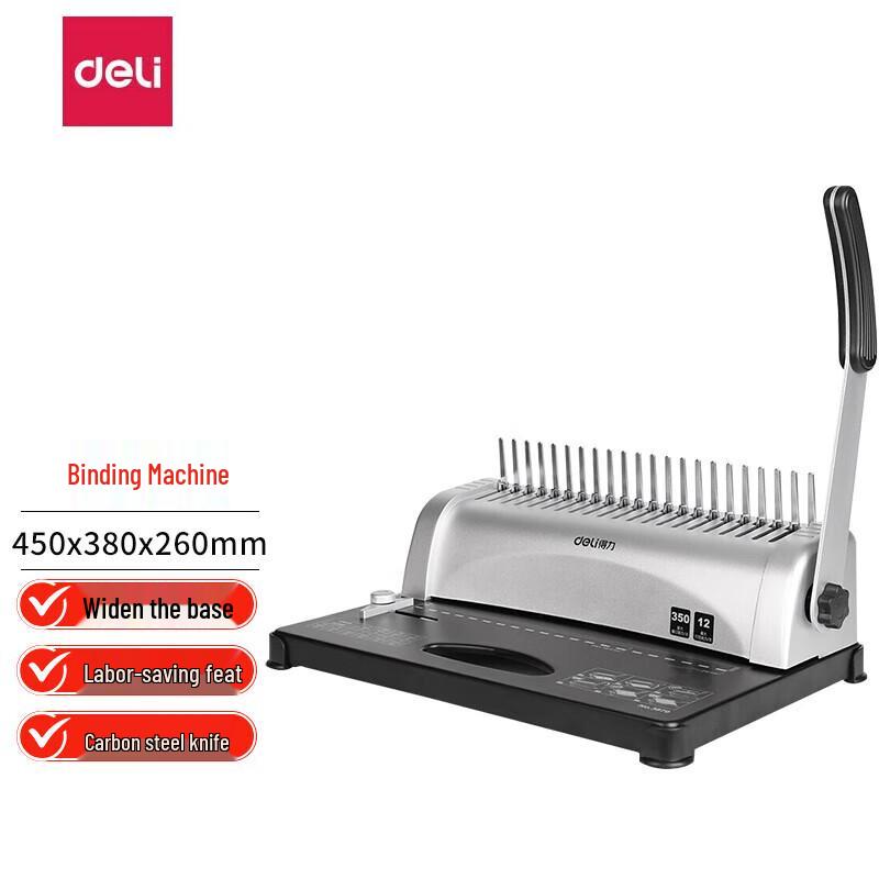 Deli 3870 Manual Comb Binding Machine