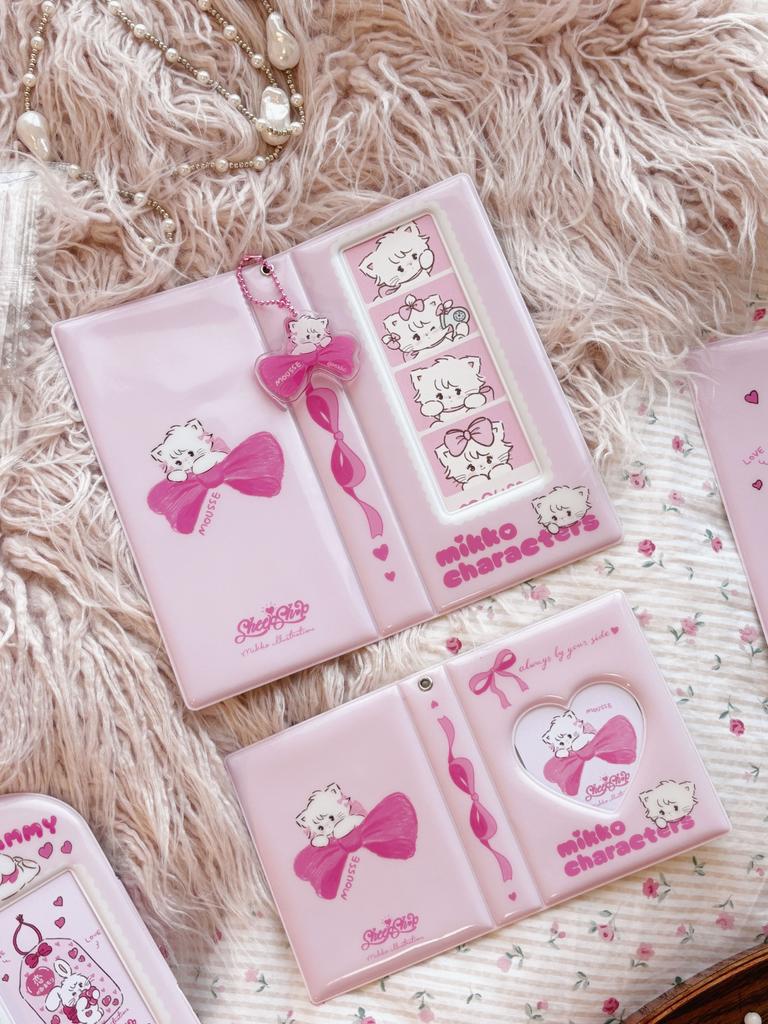 Cute Cartoon life 4 cuts Photocard Holder 1grid Card Binder Kpop Collect Book 3inch Photo Album