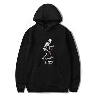 Lil Peep Hoodie Unisex Hip Hop Punk Gothic menschliches Skelett Print Hoodies woUnisex Herbst Streetwear Beliebtes Ulzzang loses Sweatshirt