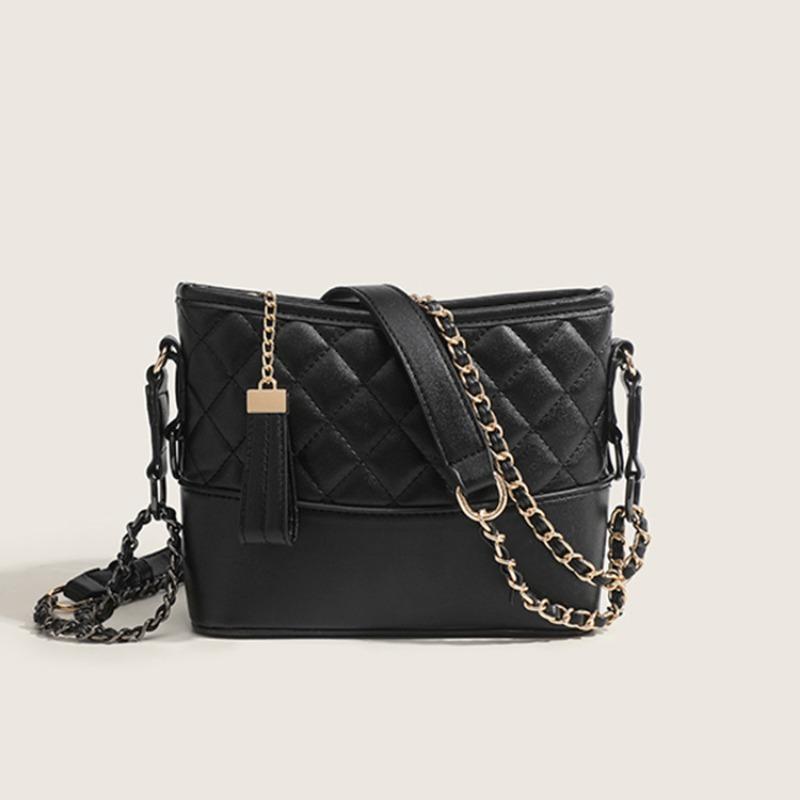 

Rhombus stray bag new fashion versatile popular chain shoulder messenger bag bag women чёрный