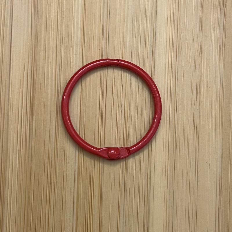 

30mm Colored Openable Iron Keychain Ring with Baked Paint Finish Spray Paint