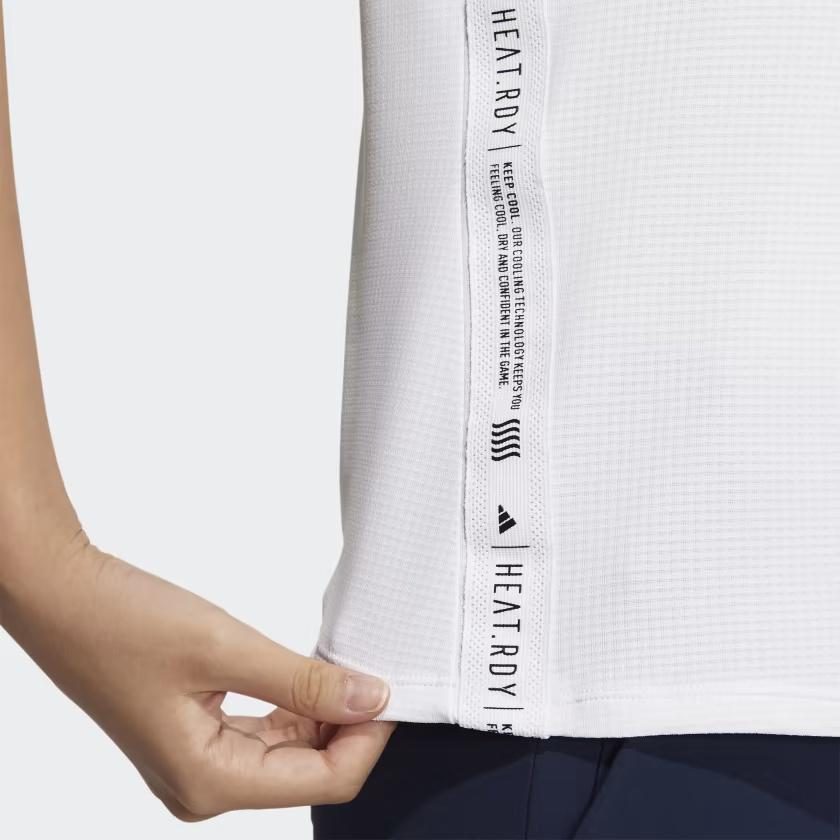 (WMNS) Adidas HEAT.RDY Polo Shirt Asia Sizing 'White' Women's HT0036