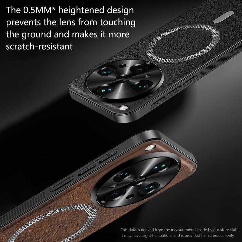 Pro pouzdro Oppo Find X8 Ultra Magnetické Elegantní Kůže Odolné proti opotřebení Objektiv Plně Kryté Protiskluzový Úchop Kryt Okraje Skořepina