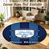Round Rug Custom NamePreston North End Pattern Non Slip Carpet Home Floor Decor
