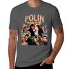 Polin T-Shirt Anime T-shirt Graphic Shirts T-shirts Man Black T-shirts for Men