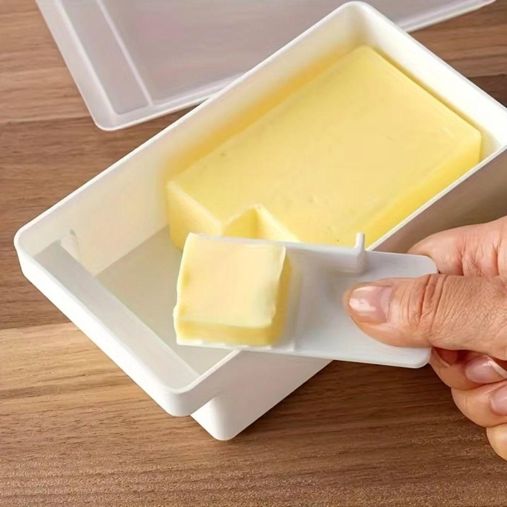 With Lid Butter Cheese Storage Box Large Capacity Butter Cutting Tool Butter Keeper