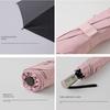 Foreign Trade Ultra-Light, Easy-To-Open and Close, Foldable, Fully Automatic Sun and Rain Umbrella with Black Coating for Sun Protection and Uv