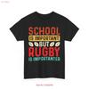 Rugby Club T Shirt Team Spirit Fan Classic Player Idea Vintage  Unisex Slightly Top For Everyday Wear Breathable