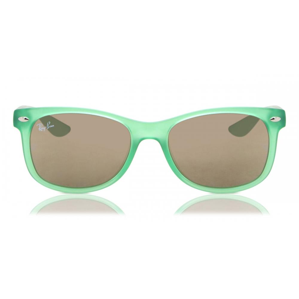 

Ray Ban Kids Rj9052s Junior New Square Kids 71465a Kids Sunglasses Transparent Green/47