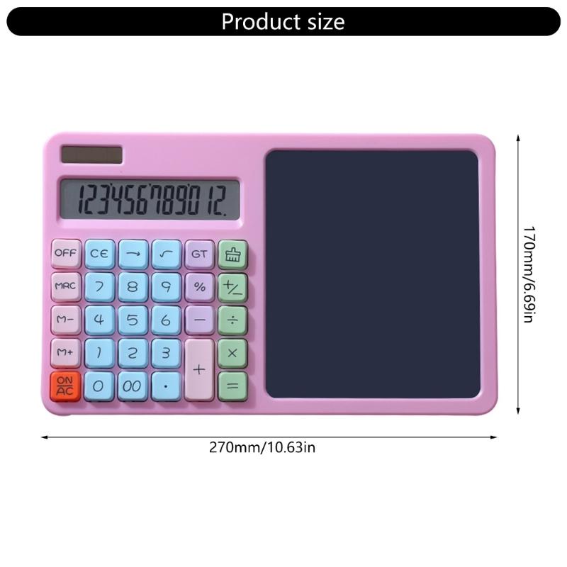 Desktop Calculator with 12 Digit Large LCD Display Mini Calculator Standard Function for Office Home School Table
