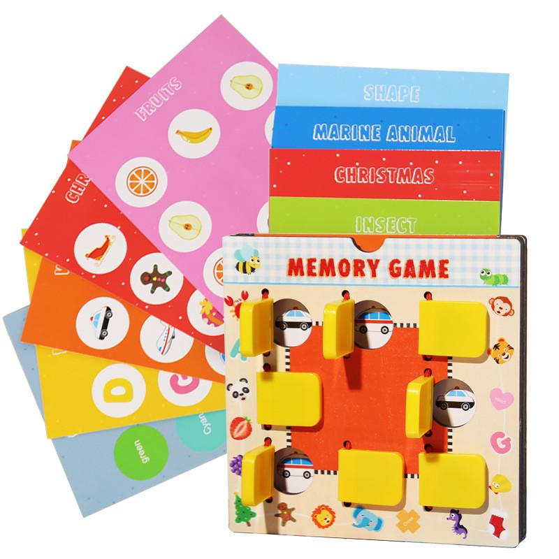 Memory Plate Games Kid Creative Toy Print Matching Logice Thinking Brain Intellectual Challenge Activity Education Toy