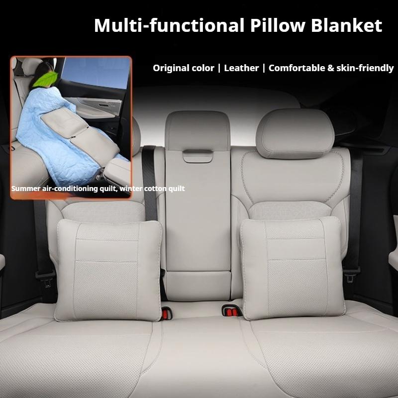 Fit For Lynk & Co 08 Latex Lumbar Support Pillow Car Seat Waist Cushion Protective Pad Interior Mod Auto Accessories