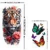 69 Sheets Watercolor Animals Temporary Tattoos Lion Fox Owl Cat Tatoos Long Lasting Waterproof Fake Tattoos Arm Hand Leg Sticker