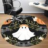 1PCGhost Bat Office Round Area Rug,  Mat Suitable For Office, Under Office Chairs Bedroom Living Room Home Decor, Room Deco