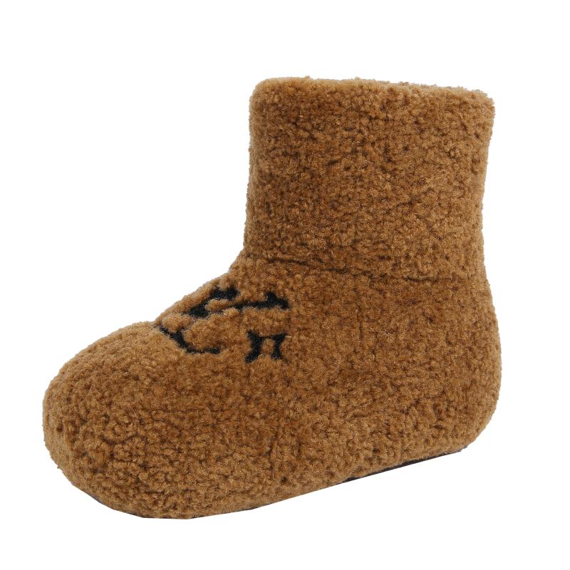 

Женские популярные зимние ботинки Внутренний водонепроницаемый рукав Противоскользящие Туфли на платформе с круглым носком Сохраняют тепло Модные туфли на среднем каблуке 40 коричневый