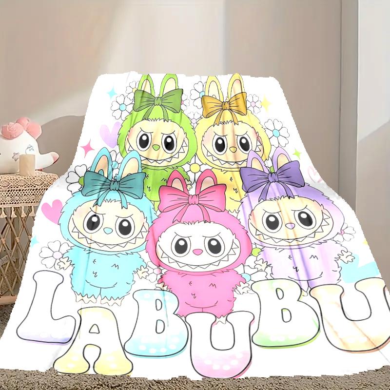 LABUBU Decke, Valentinstag, Halloween, Thanksgiving Geschenkdecken, Heimdecke für Bett und Sofa