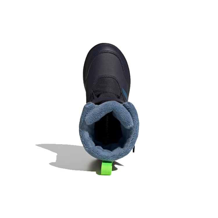 Adidas WINTERPLAY C Slip Resistant Abrasion Resistant Thermal Kids' Boots Black Blue Children Aged 3 7 Years Old GZ6796