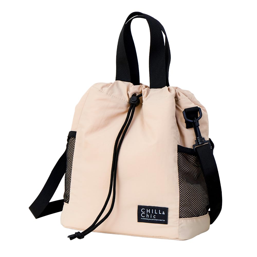 Aimedia Insulated Cooler Shoulder Eco Lunch with Plenty of Shoulder or Casual Bag, Bag, Bag, Bag, Water-Repellent, Soft, Drawstring, Pocket, Storage,