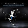 Mini Compound Bow And Arrow Set With 4 Arrows Stainless Steel Mini Archery Bow Practice Set For Adults Hunting Recreational
