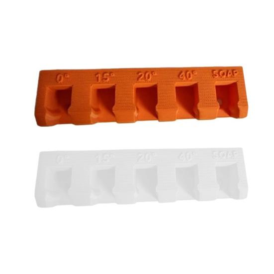 Pressure Washer Nozzle Holder with 5 Slots Wall Mount Car Washer 0/15/25/40 Degrees Soap Nozzle Tips Storage Rack Organizer