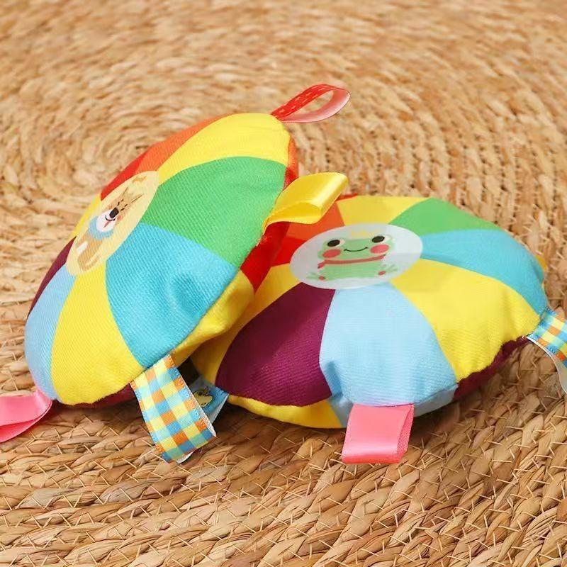 1 pezzo Frisbee Vocale Cane Peluche Sonoro Campanellino Giocattolo Cartone Animato Cane Piccolo Teddy Masticare Giocattolo Resistente all'Usura e ai Morso Accessori per Animali Domestici