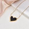 18K Gold-Plated Heart Necklace for Women - Versatile Sweater Chain, Titanium Steel Jewelry
