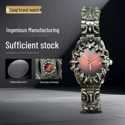 Claw Alabaster Retro Y2K Quartz Watch - Trendy European & American Millennial Style