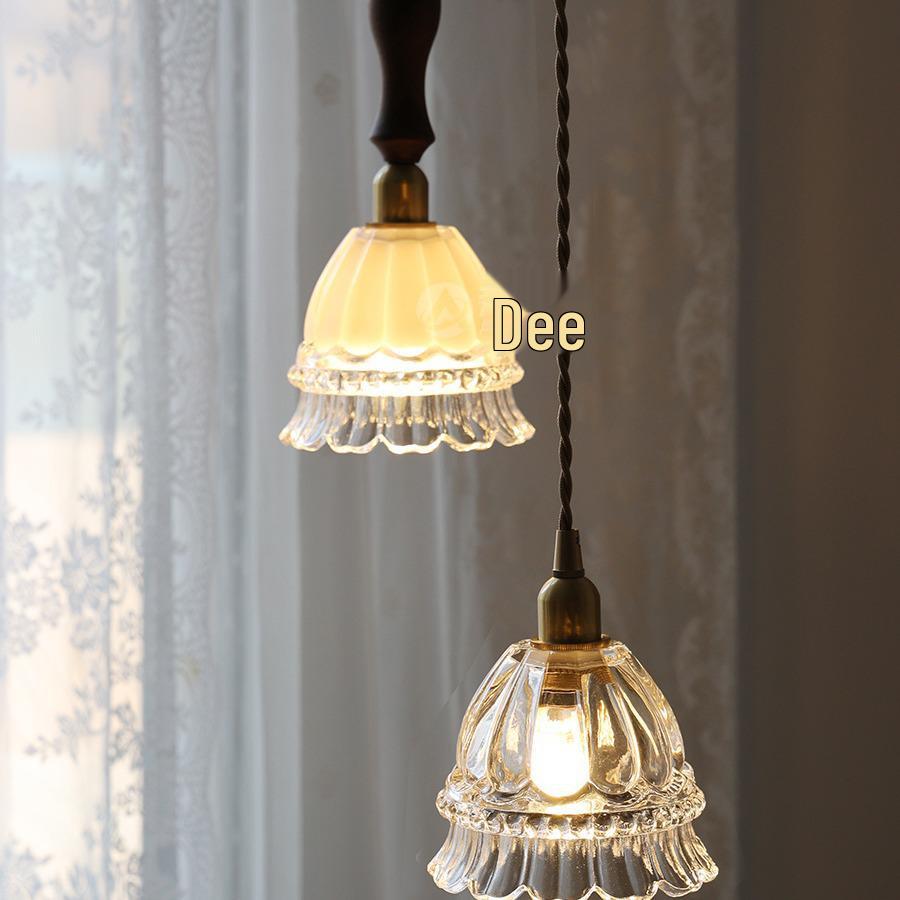 French Modern Glass Pendant Lamp for Bar, Hallway, or Bedroom