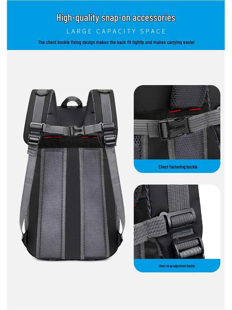 Waterproof Large Capacity Backpack for Mountaineering, Travel, and Business with Computer Storage
