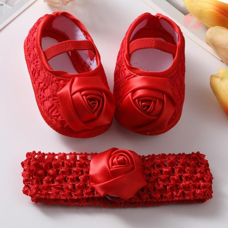 Dievčenské saténové topánočky Bowknot Princess Topánky pre batoľatá s mäkkou podrážkou Vychádzkové topánky Set s čelenkou