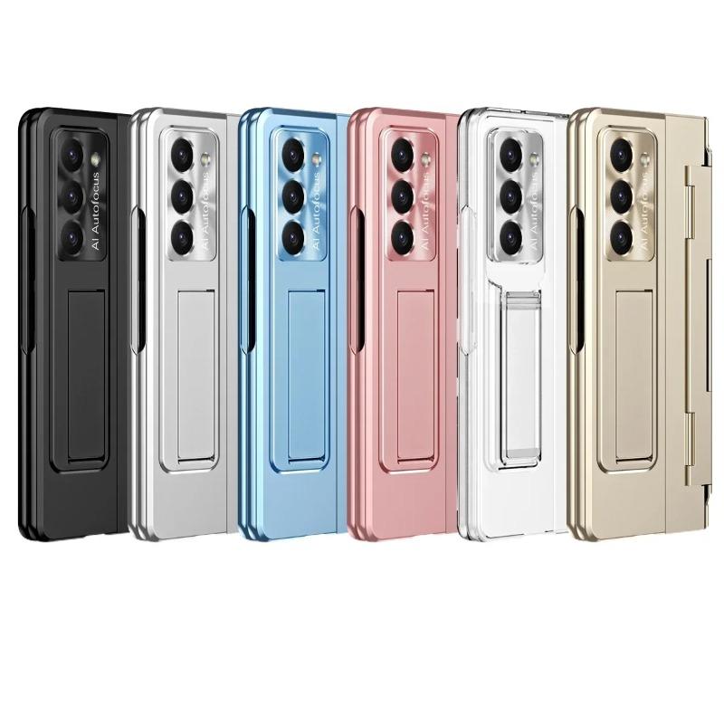 Slim Hard Case for Samsung Galaxy Z Fold 6 5 4 3 Stand Hinge Protective Film Cover Pen Holder Foldable