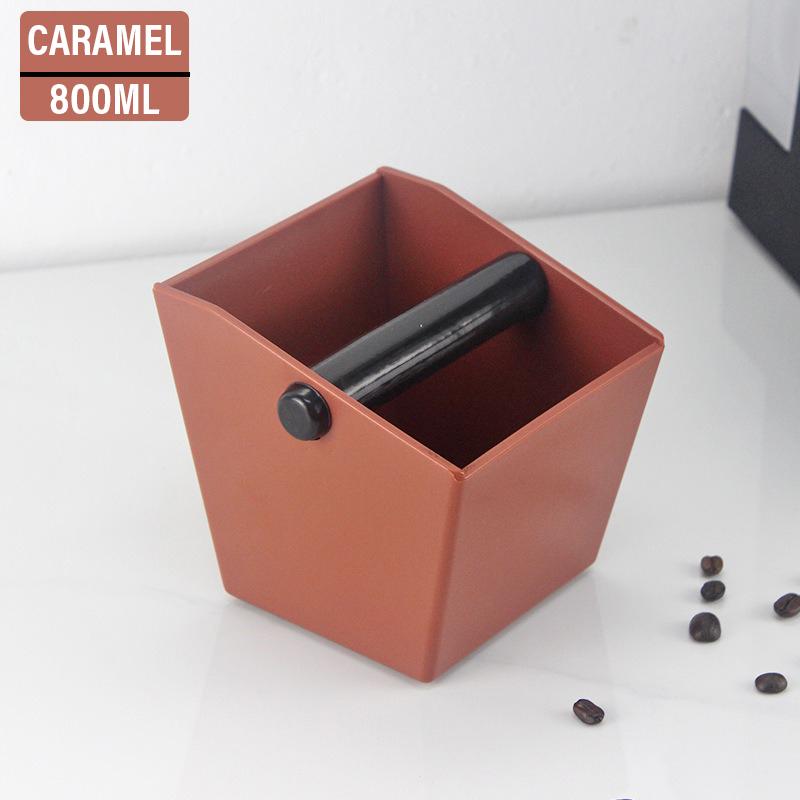 800ml ABS Kaffeesatzbehälter Espresso Knock Box Mülleimer für Kaffeereste mit abnehmbarer Knock Bar Barista Maschinenzubehör