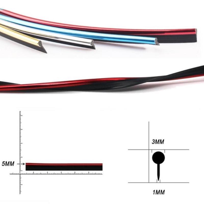 5M Car Diy Interior Decor Door Sticker Moulding Styling Strip Trim Line