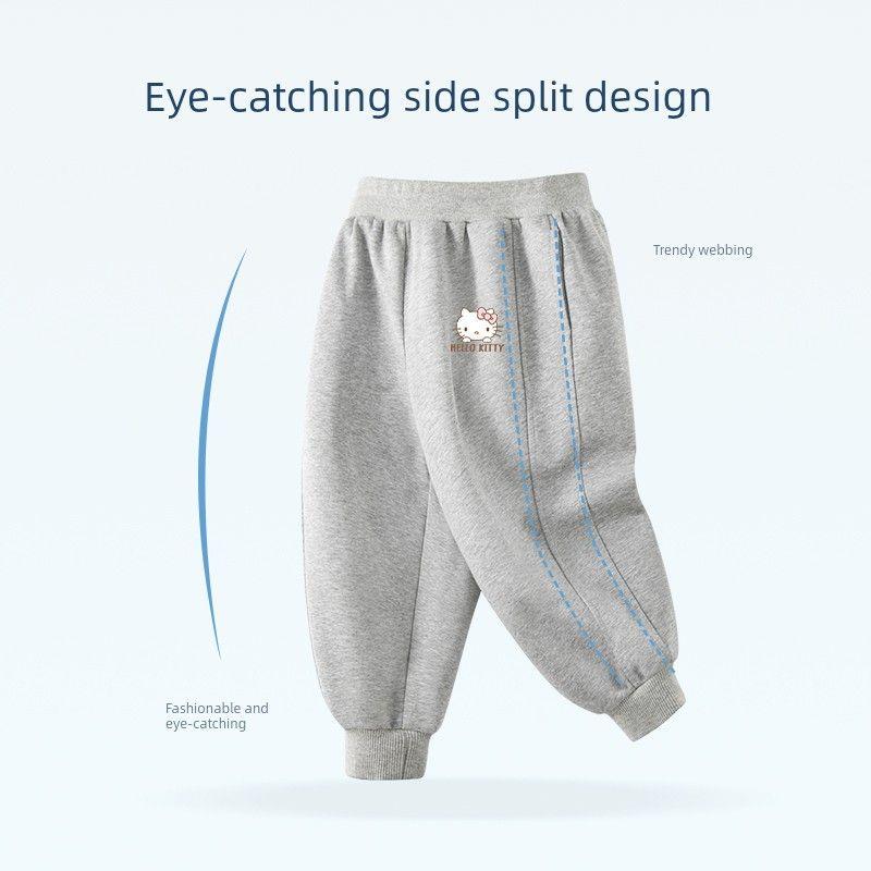 Hellokitty Children's Pants Spring 2026 New Style Girls' Sweatpants Thin Style Girls' Spring and Autumn Casual Long Pants