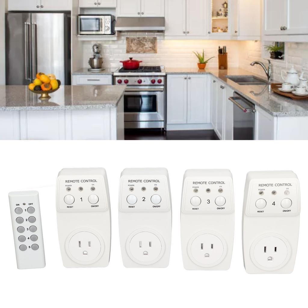 Smart Switch Socket with Remote Control Wireless Power Outlet Set for Home Use