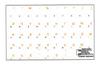 Russian Transparent Orange Lettering Stickers for PC Keyboard Laptop Desktop