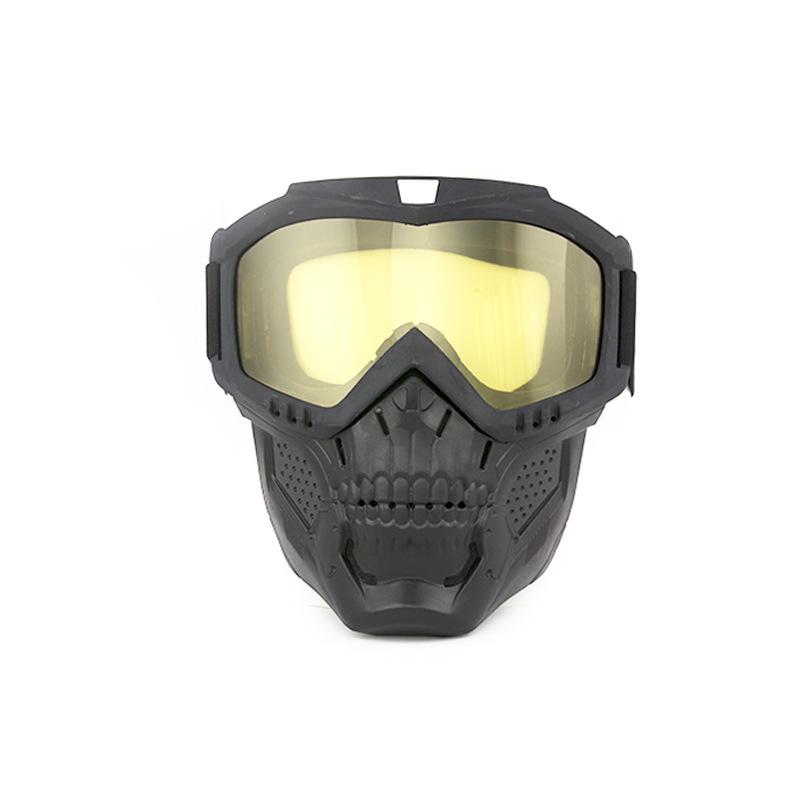 Vintage Face Mask Goggles Unisex Personalized Horror Halloween Skull Motorcycle Retro Goggles