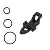 Fishing Rod Pole Hook Keeper Bait Holder with Rubber Rings Fishing Lures Jig Hooks Safety Keeping Holder Fishing Tackle